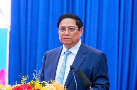 Thủ tướng Phạm Minh Chính đưa ra 5 từ khóa để vùng Đông Nam Bộ phát triển- Ảnh 1. Thủ tướng Phạm Minh Chính phát biểu tại hội nghị lần thứ 3 hội đồng điều phối vùng Đông Nam Bộ - Ảnh: VIỆT DŨNG
