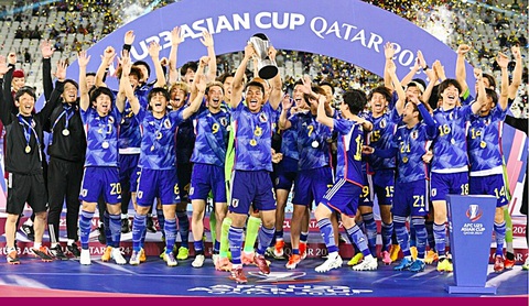 Chức vô địch xứng đáng của U23 Nhật Bản- Ảnh 1. Nhật Bản trở thành đội đầu tiên 2 lần vô địch U23 châu Á - Ảnh: AFC