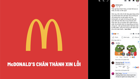 McDonald’s Việt Nam xin lỗi bởi quảng cáo 'ăn theo' kém duyên- Ảnh 1. McDonald's Vietnam đăng bài xin lỗi sau quảng cáo bị