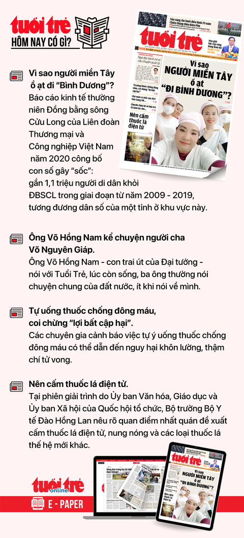 Tin tức sáng 6-5: Đại hạ giá khoản nợ trăm tỉ của 'đại gia' năng lượng- Ảnh 8. Tin tức chính trên Tuổi Trẻ nhật báo hôm nay 6-5. Để đọc Tuổi Trẻ báo in phiên bản E-paper, mời bạn đăng ký Tuổi Trẻ Sao TẠI ĐÂY