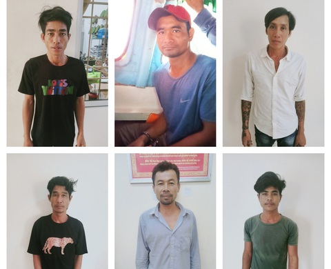 Điện gió Cà Mau bị trộm dây đồng và thiết bị điện hơn 28 tỉ đồng- Ảnh 1. Các nghi phạm trong vụ trộm hơn 28 tỉ đồng tại Nhà máy điện gió Cà Mau 1A - Ảnh: CACC