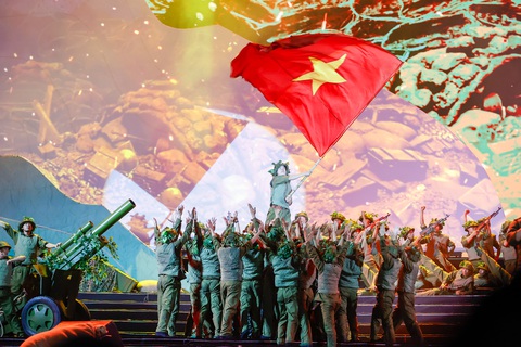 Chương trình nghệ thuật được dàn dựng công phu, hoành tráng - Ảnh VGP Chương trình nghệ thuật được dàn dựng công phu, hoành tráng - Ảnh: VGP