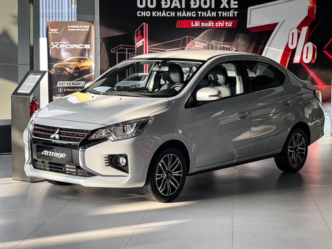 Hàng loạt xe Mitsubishi được ưu đãi lớn, có mẫu tổng giảm tới 170 triệu đồng- Ảnh 4. Attrage cũng là một mẫu xe đắt khách của Mitsubishi ở Việt Nam, sau Xpander và Xforce - Ảnh: Đại lý Mitsubishi