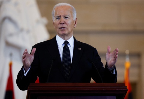 Mỹ cân nhắc nâng Việt Nam lên quy chế kinh tế thị trường- Ảnh 1. Tổng thống Mỹ Joe Biden - Ảnh: REUTERS
