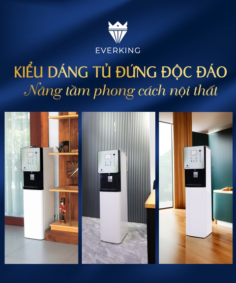 Máy lọc nước ion kiềm tủ đứng tích hợp chức năng nóng lạnh EVERKING EKSignature- Ảnh 6. Máy lọc nước ion kiềm tủ đứng tích hợp chức năng nóng lạnh EVERKING EKSignature- Ảnh 6.