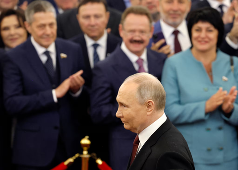 Tổng thống Nga Vladimir Putin trong lễ nhậm chức ngày 7-5 - Ảnh: REUTERS Tổng thống Nga Vladimir Putin trong lễ nhậm chức ngày 7-5 - Ảnh: REUTERS