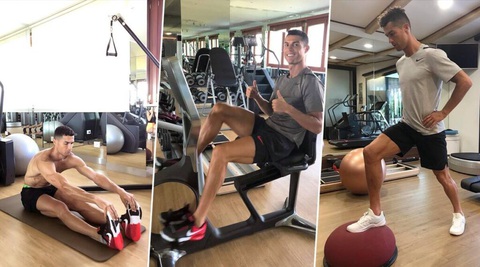 Ronaldo, Djokovic ăn uống, tập luyện thế nào để ở đỉnh cao thế giới?- Ảnh 3. Ronaldo luôn tập luyện rất chăm chỉ - Ảnh: Reuters