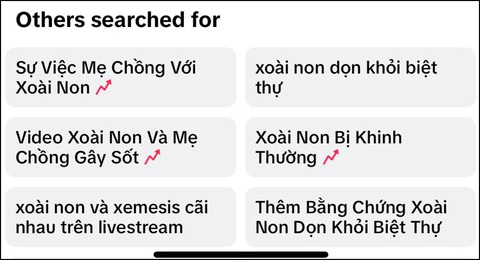 Xoài Non livestream bán quạt giữa ồn ào với Xemesis- Ảnh 2. Những từ khóa liên quan đến Xoài Non đều được chú ý trong những ngày qua. (Ảnh chụp màn hình)