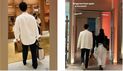 Ai rồi cũng phải xách túi cho vợ mà thôi. Kể cả nam thần Hyun Bin Ai rồi cũng phải xách túi cho vợ mà thôi, kể cả nam thần Hyun Bin