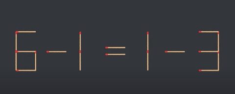 Thử tài IQ: Di chuyển một que diêm để 1+4=5-8 thành phép tính đúng- Ảnh 5.