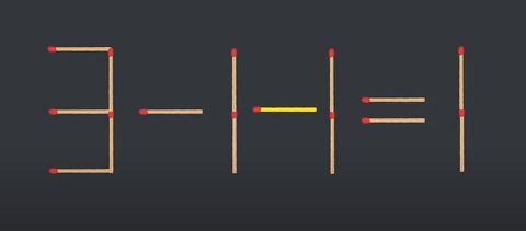 Thử tài IQ: Di chuyển một que diêm để 1+4=5-8 thành phép tính đúng- Ảnh 4.