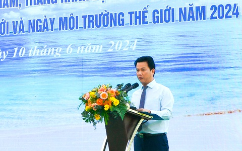 Bộ trưởng Bộ Tài nguyên và Môi trường Đặng Quốc Khánh phát động Tuần lễ biển và hải đảo Việt Nam, Tháng hành động vì môi trường năm 2024 - Ảnh: VIÊN PHONG Bộ trưởng Bộ Tài nguyên và Môi trường Đặng Quốc Khánh phát động Tuần lễ biển và hải đảo Việt Nam, Tháng hành động vì môi trường năm 2024 - Ảnh: VIÊN PHONG