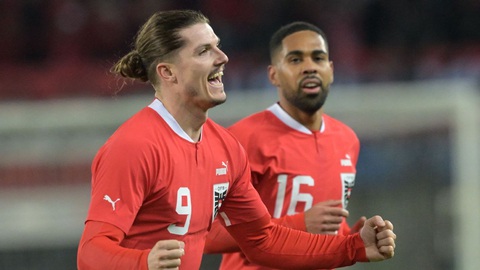 Bảng D Euro 2024: Pháp số 1, Hà Lan và Ba Lan cạnh tranh trực tiếp- Ảnh 4. Marcel Sabitzer được kỳ vọng sẽ tỏa sáng giúp tuyển Áo tiến sâu tại Euro 2024 sau khi Alaba vắng mặt - Nguồn: Getty
