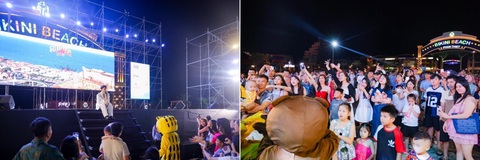 Về NovaWorld Phan Thiet thưởng thức đêm nhạc Lululola, quẩy cùng Just Rock- Ảnh 1. Dương Edward biểu diễn và giao lưu với khán giả đêm 8-6 tại quảng trường biển Bikini Beach, NovaWorld Phan Thiet.