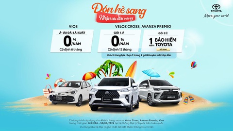 Mua xe Toyota trong tháng 6, khách hàng nhận khuyến mãi hấp dẫn- Ảnh 1. Đón hè sang, nhận ưu đãi vàng
