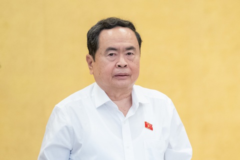 Chủ tịch Quốc hội Trần Thanh Mẫn: Công tác nhân sự được tiến hành kịp thời, số phiếu bầu rất cao- Ảnh 1. Chủ tịch Quốc hội Trần Thanh Mẫn - Ảnh: GIA HÂN