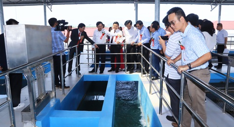 Các hạng mục xử lý nước bên trong nhà máy - Ảnh: THU LÊ Các hạng mục xử lý nước bên trong nhà máy - Ảnh: THU LÊ