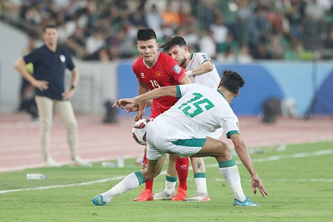 Việt Nam và 23 đội nào dự vòng loại 3 Asian Cup 2027?- Ảnh 1. Quang Hải và các đồng đội phải cố gắng giành vé dự Asian Cup 2027 - Ảnh: VFF