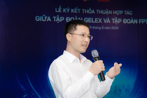 Ông Nguyễn Trọng Hiền - Chủ tịch HĐQT Tập đoàn GELEX phát biểu tại Lễ ký kết thỏa thuận hợp tác Ông Nguyễn Trọng Hiền - Chủ tịch HĐQT Tập đoàn GELEX phát biểu tại Lễ ký kết thỏa thuận hợp tác