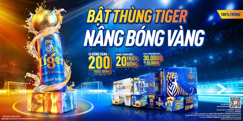 10 quả bóng vàng từ Tiger Beer đã sẵn sàng khuấy động mùa hè 2024- Ảnh 1. 10 quả bóng vàng từ Tiger Beer đã sẵn sàng khuấy động mùa hè 2024- Ảnh 1.
