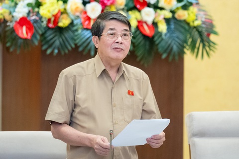 Chính phủ phải cam kết tính hiệu quả nếu 4 luật có hiệu lực sớm- Ảnh 1. Phó chủ tịch Quốc hội Nguyễn Đức Hải - Ảnh: GIA HÂN