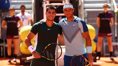 Tin tức thể thao sáng 13-6: Messi chưa muốn giải nghệ; Nadal đánh đôi cùng Alcaraz tại Olympic- Ảnh 2. Cặp đánh đôi Nadal - Alcaraz rất được kỳ vọng tại Olympic Paris 2024 - Ảnh: GETTY