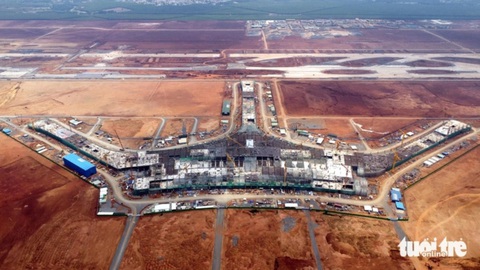 Tìm nhà đầu tư 2 dự án bảo dưỡng máy bay tại sân bay Long Thành- Ảnh 1. Sau gần 300 ngày triển khai xây dựng, công trình nhà ga hành khách -