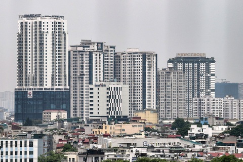 Những dự án chung cư nào có giá rao bán tăng nhanh nhất tại Hà Nội, TP.HCM- Ảnh 1. Một số tòa chung cư tại quận Thanh Xuân, TP Hà Nội - Ảnh: NAM TRẦN