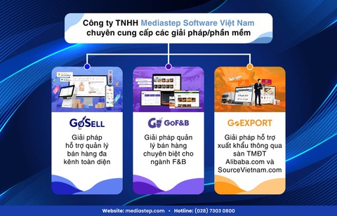 Mediastep giới thiệu GoSELL, GoF&B, GoEXPORT tại Vietnam Expo 2024- Ảnh 4. Các giải pháp GoSELL, GoF&B, GoEXPORT
