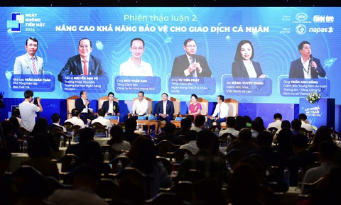 Ứng dụng AI để đối phó với lừa đảo trực tuyến- Ảnh 1. Toàn cảnh phiên thảo luận Nâng cao khả năng bảo vệ cho giao dịch cá nhân - Ảnh: DUYÊN PHAN