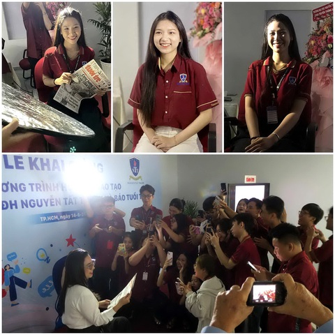 Lần đầu tiên tại Việt Nam: Tòa soạn báo thành giảng đường- Ảnh 4. Một số sản phẩm của sinh viên trong buổi học đầu tiên tại báo Tuổi Trẻ
