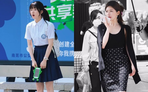 Hai hình tượng khác biệt hoàn toàn của Triệu Lộ Tư trên màn ảnh - Ảnh: QQ Hai hình tượng khác biệt hoàn toàn của Triệu Lộ Tư trên màn ảnh - Ảnh: QQ