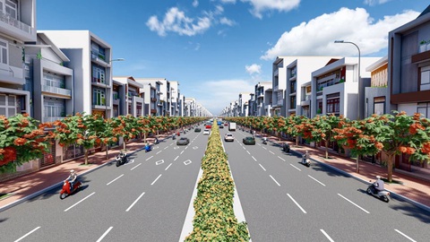 Mở rộng quốc lộ 50 từ TP.HCM đi Gò Công: Đường song hành sắp xong, 2025 hoàn chỉnh dự án- Ảnh 11. Dự án sẽ mở rộng đường song hành quốc lộ 50 thành 6 làn xe - Phối cảnh: BAN GIAO THÔNG