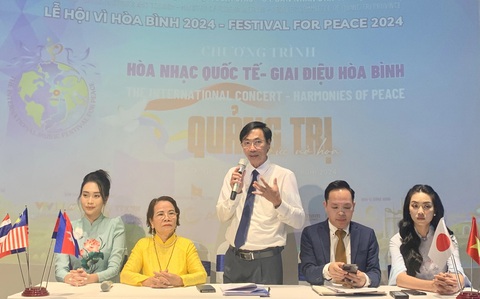 Ban tổ chức công bố những điểm đặc biệt của chương trình hòa nhạc quốc tế Giai điệu hòa bình - Ảnh: HOÀI PHƯƠNG Ban tổ chức công bố những điểm đặc biệt của chương trình hòa nhạc quốc tế Giai điệu hòa bình - Ảnh: HOÀI PHƯƠNG