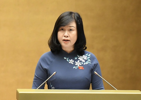 Bộ trưởng Bộ Y tế Đào Hồng Lan trả lời lý do thiếu thuốc, thiết bị y tế 'cục bộ' ở bệnh viện- Ảnh 1. Bộ trưởng Bộ Y tế Đào Hồng Lan - Ảnh: GIA HÂN
