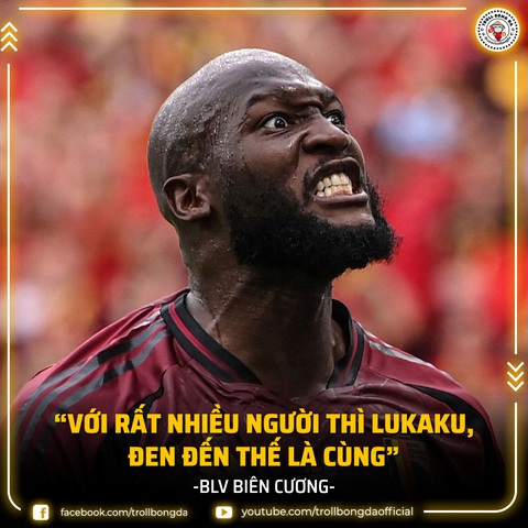 Cổ động viên đòi cho Lukaku nghỉ hết Euro 2024 vì... quá xui- Ảnh 3. Ảnh chế từ một fanpage của Việt Nam - Ảnh: TROLL BÓNG ĐÁ