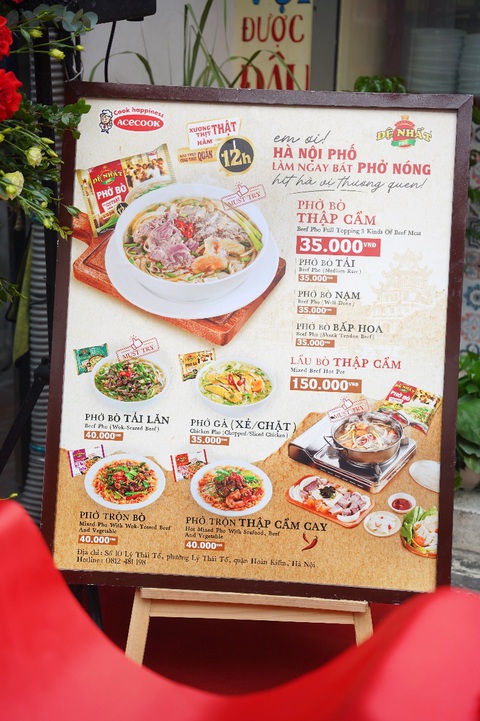 Acecook Việt Nam mở quán phở ăn liền Đệ Nhất tại Hà Nội- Ảnh 3. Acecook Việt Nam mở quán phở ăn liền Đệ Nhất tại Hà Nội- Ảnh 3.