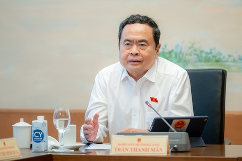 Chủ tịch Quốc hội: Quản lý chặt quảng cáo thuốc, không để người dân 'tiền mất tật mang'- Ảnh 1. Chủ tịch Quốc hội Trần Thanh Mẫn - Ảnh: GIA HÂN