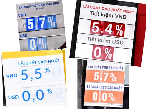 Tín dụng sớm khởi sắc, lãi suất sẽ thay đổi- Ảnh 3. Lãi suất các ngân hàng ở TP.HCM chiều 17-6 - Ảnh: QUANG ĐỊNH