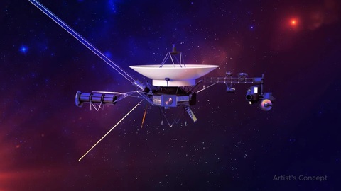 NASA thành công sửa tàu vũ trụ ở cách 24 tỉ km- Ảnh 1. Hình minh họa về tàu vũ trụ Voyager 1 - Ảnh: NASA