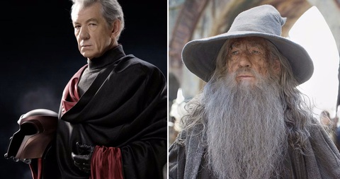 Hai vai diễn đáng nhớ nhất của Ian McKellen trong lòng khán giả đại chúng - Ảnh:: Warner Bros/ 20th Century Fox Hai vai diễn đáng nhớ nhất của Ian McKellen trong lòng khán giả đại chúng: Magneto trong X-Men và Gandalf trong Chúa tể những chiếc nhẫn - Ảnh: Warner Bros/20th Century Fox