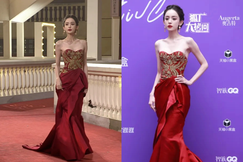 Cổ Lực Na Trát lựa chiếc váy đỏ bó sát cùng lối trang điểm tinh tế, đôi môi đỏ mọng là tôn lên vẻ đẹp quyến rũ trên gương mặt. Song, nếu như nhìn tổng thể toàn thân hình, giá trị nhan sắc của cô ngay lập tức giảm xuống, khi người đẹp đến từ Tân Cương có cảm giác như cô chỉ còn da bọc xương. Cổ Lực Na Trát lựa chiếc váy đỏ bó sát cùng lối trang điểm tinh tế, đôi môi đỏ mọng tôn lên vẻ đẹp quyến rũ trên gương mặt. Song, nếu nhìn tổng thể toàn thân hình, giá trị nhan sắc của cô ngay lập tức giảm xuống bởi trông cô chỉ còn da bọc xương.