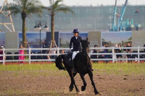 Ra mắt Học viện cưỡi ngựa tại Việt Nam- Ảnh 8. Sự kiện khai trương kỹ thuật Vinpearl Horse Academy. Ảnh: Đ.H