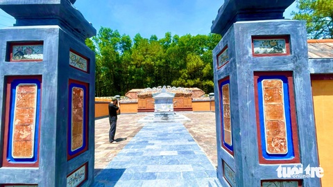 Lăng mộ Hoàng thái hậu Từ Dụ sau trùng tu- Ảnh 6. Xương Thọ lăng của Hoàng thái hậu Từ Dụ được xây dựng theo lối