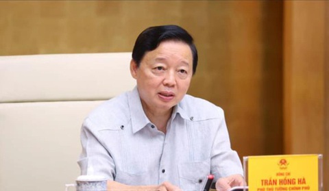 Phó thủ tướng Trần Hồng Hà: Không được thêm thủ tục, giấy tờ đối với dự án nhà ở- Ảnh 1. Phó thủ tướng Trần Hồng Hà phát biểu chỉ đạo tại cuộc họp - Ảnh: TTXVN