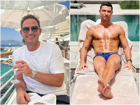Lampard từng xấu hổ khi nhìn thấy cơ thể tuyệt mỹ của Ronaldo - Ảnh: DAILY MAIL Lampard (trái) từng xấu hổ khi nhìn thấy cơ thể tuyệt mỹ của Ronaldo - Ảnh: DAILY MAIL