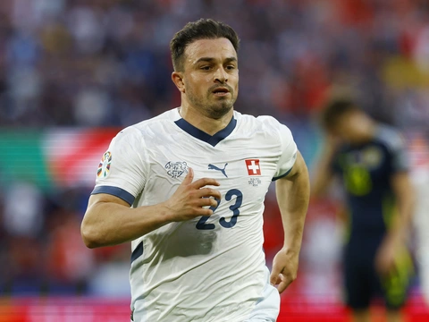 Ghi bàn vào lưới Scotland, Shaqiri lập kỷ lục lịch sử- Ảnh 1. Tiền vệ Shaqiri luôn là niềm kỳ vọng của Thụy Sĩ ở các giải đấu lớn - Ảnh: REUTERS