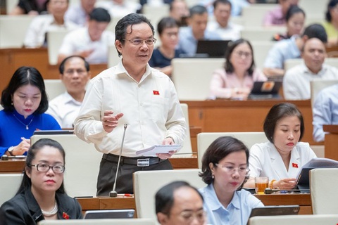 Bộ trưởng Nguyễn Chí Dũng: Không có kế hoạch khả thi, quy hoạch thủ đô chỉ là kỳ vọng- Ảnh 2. Đại biểu Hoàng Văn Cường - Ảnh: QUOCHOI.VN