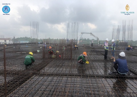 Yếu tố tạo đà cho The Maris Vũng Tàu- Ảnh 1. Dự án The Maris Vũng Tàu đang thi công và cam kết bàn giao đúng tiến độ. Ảnh: TDG Group