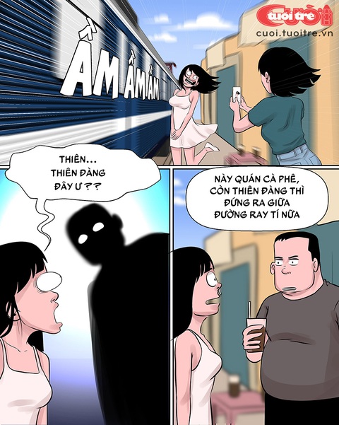 Du khách muốn 'lên thiên đàng' ở quán cà phê đường tàu- Ảnh 1. Du khách muốn